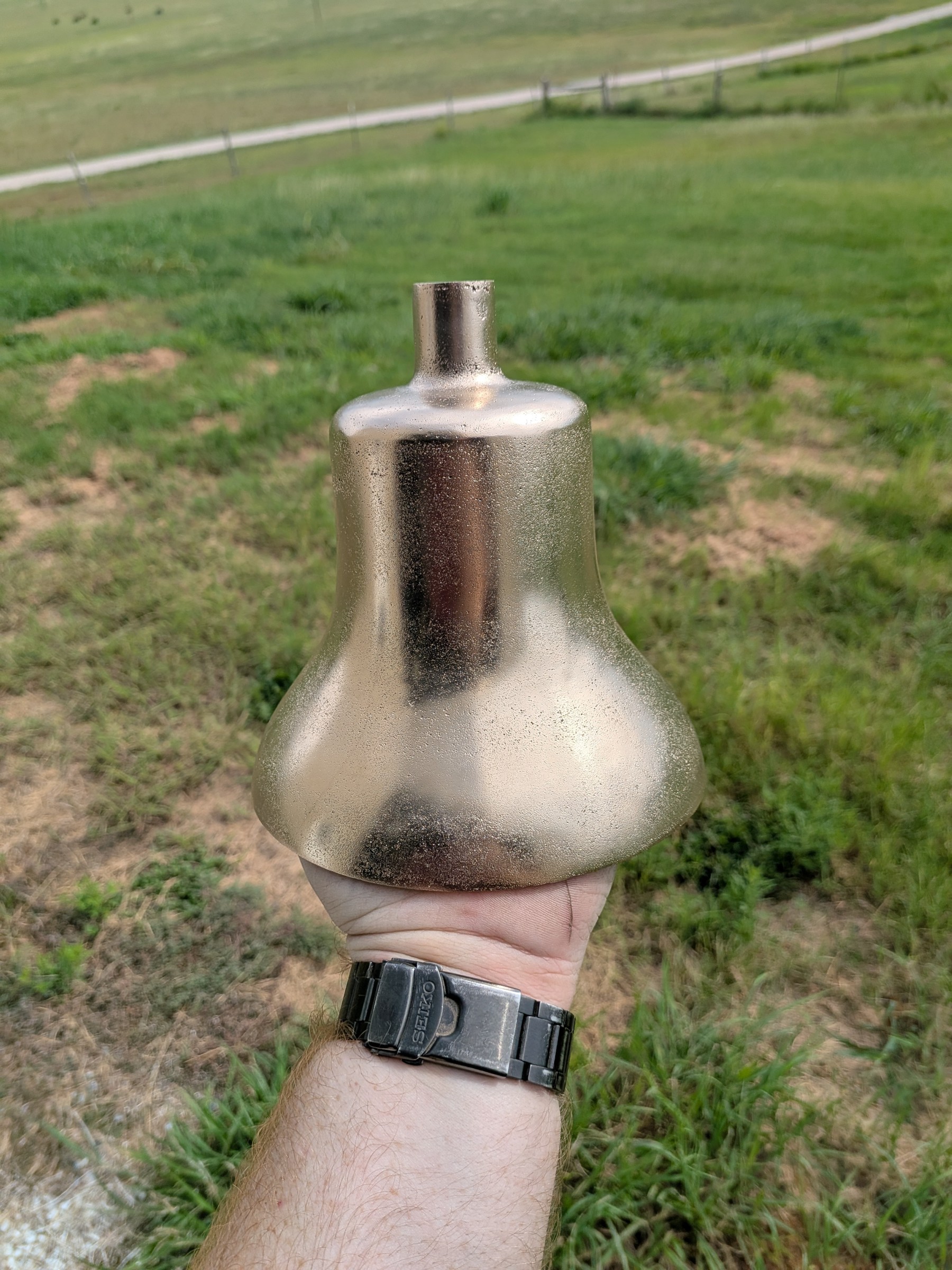 The finished bronze bell