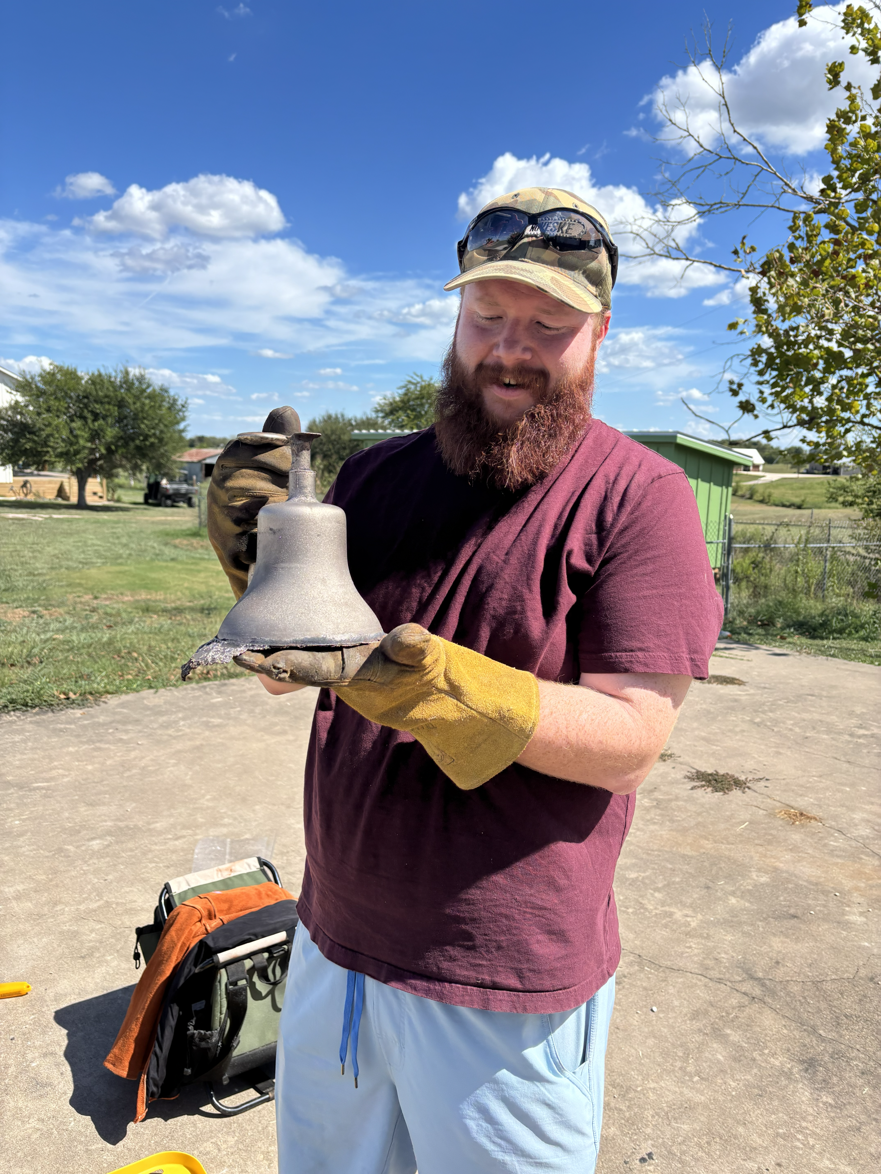 The raw bell casting after cooling