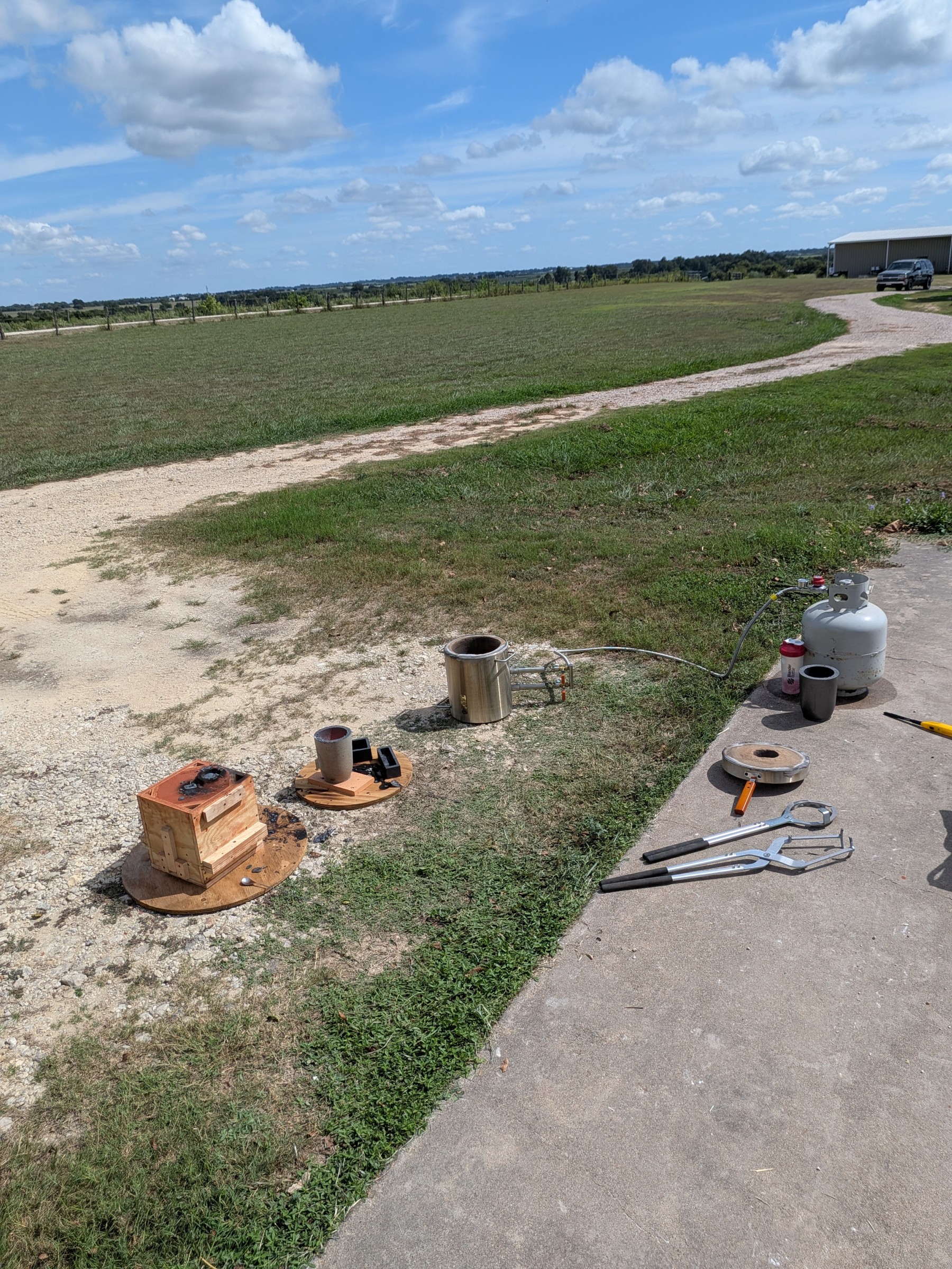 The foundry setup, another view