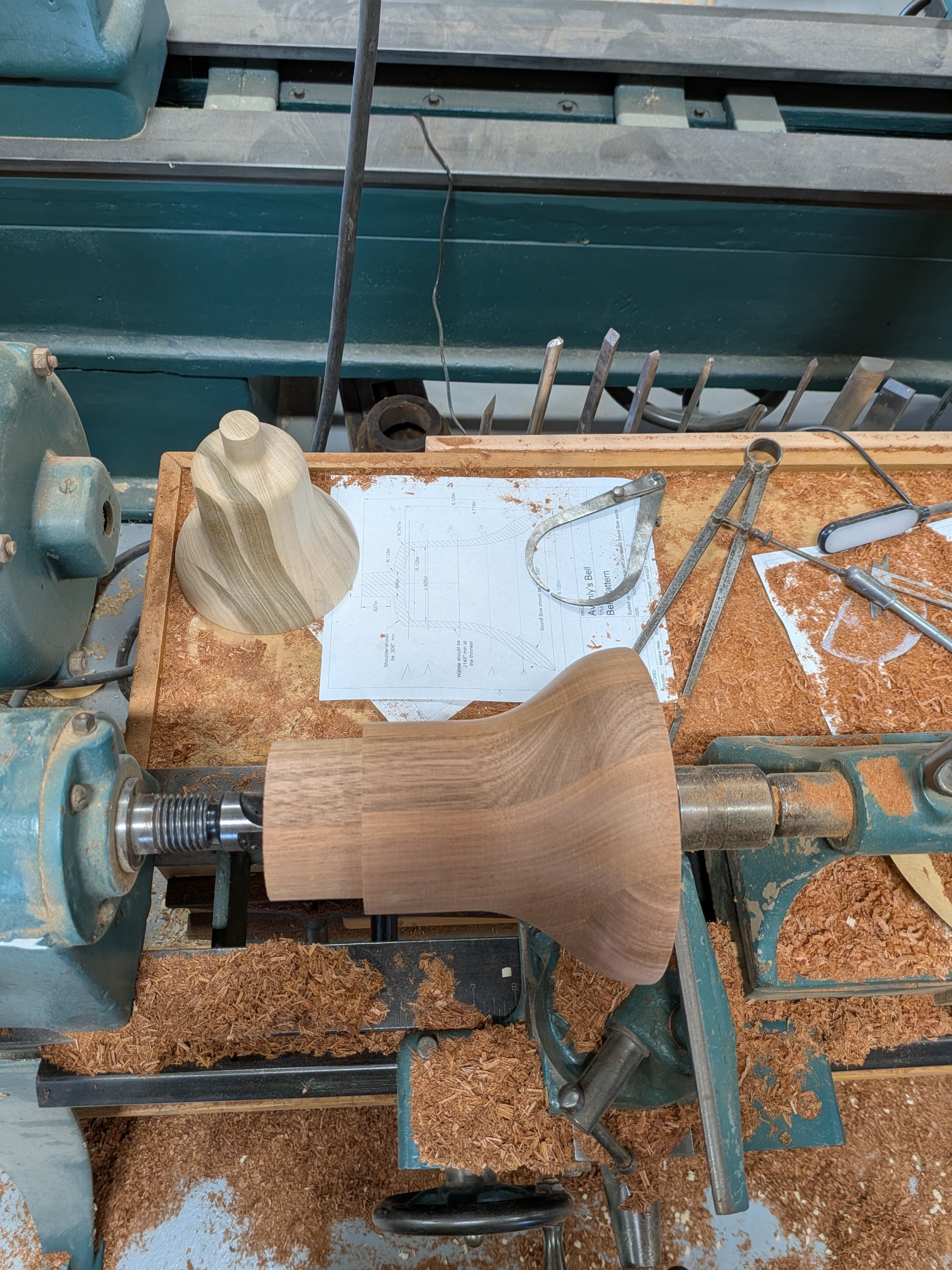 Turning the mahogany