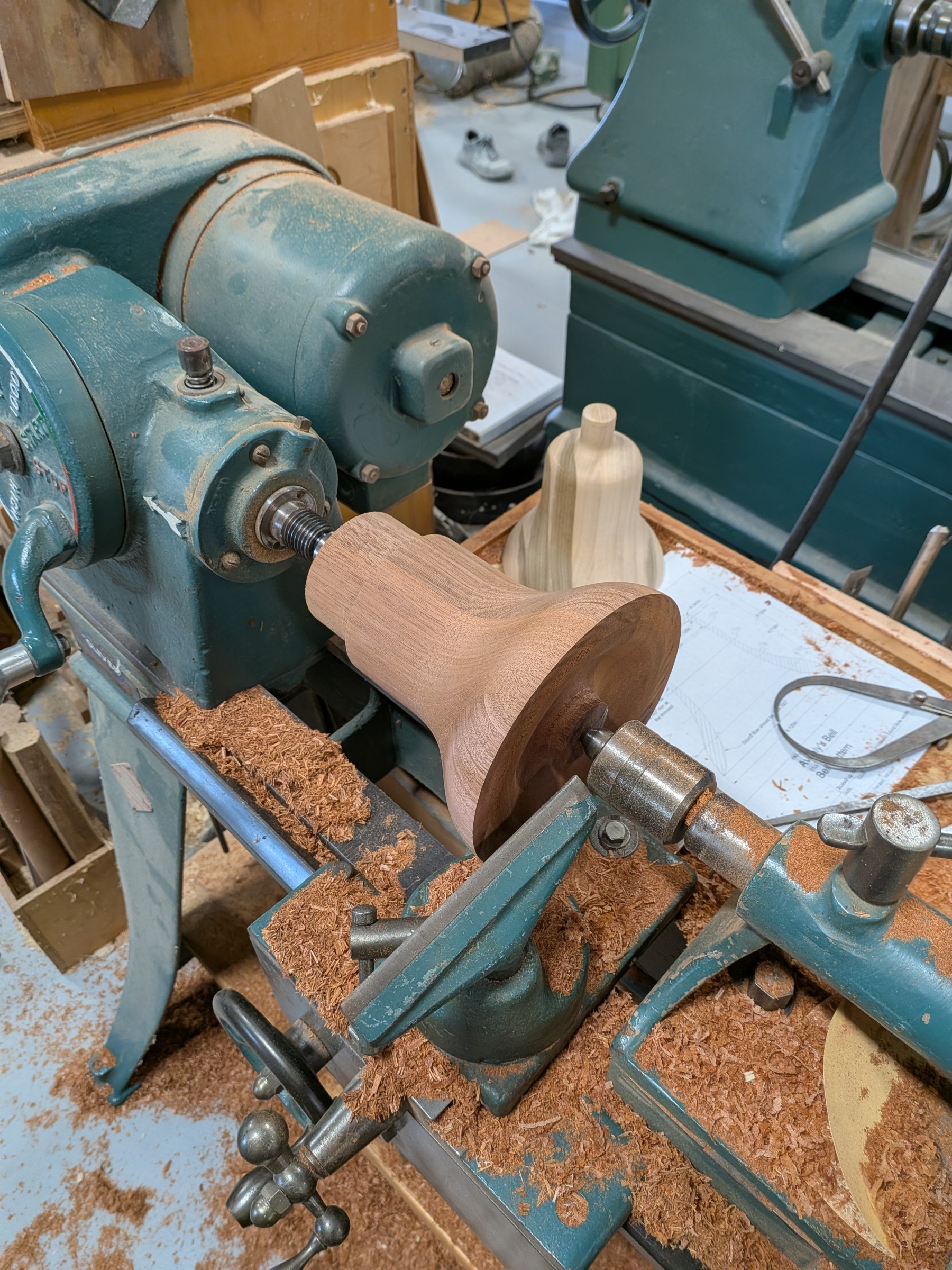 Turning the mahogany